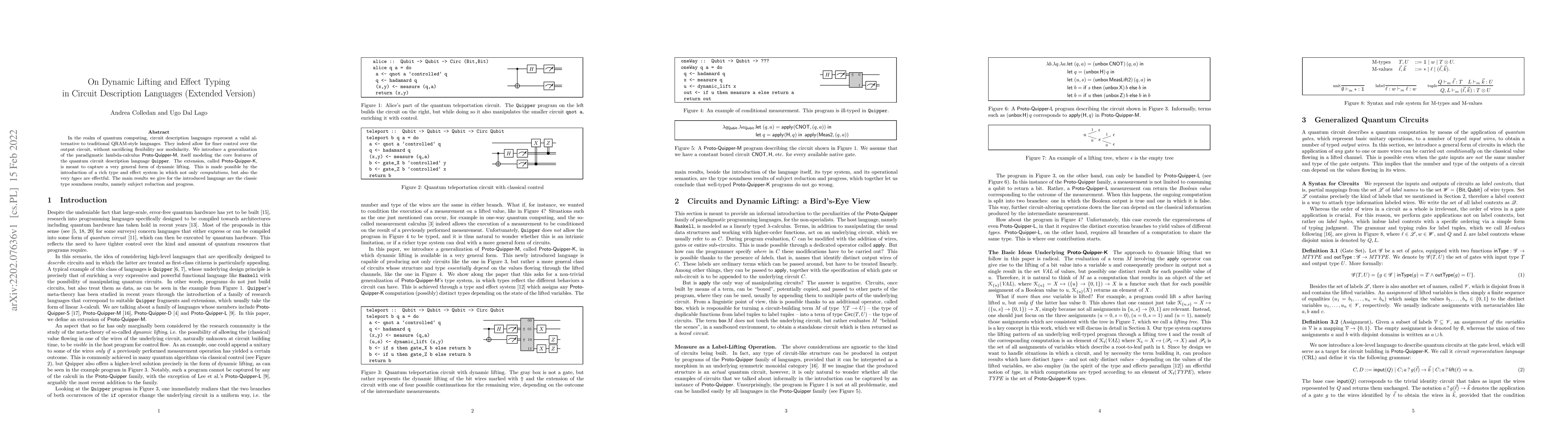 Thumbnail for On Dynamic Lifting and Effect Typing in Circuit Description Languages
  (Extended Version)