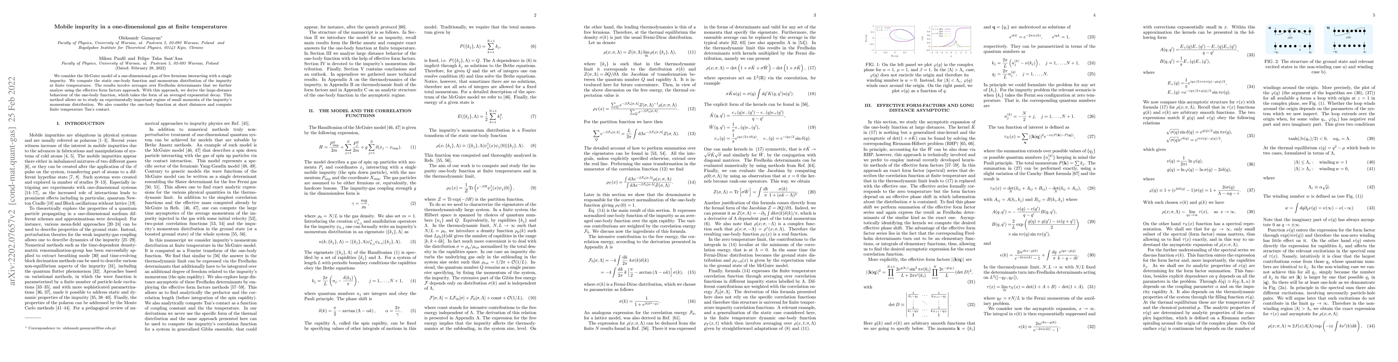 Thumbnail for Mobile impurity in a one-dimensional gas at finite temperatures