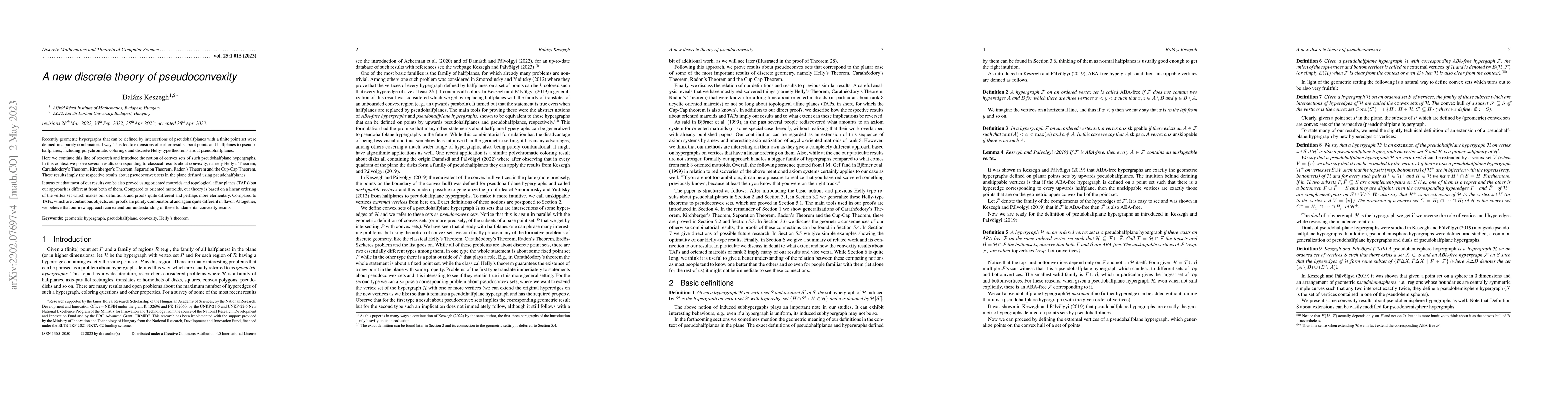 Thumbnail for A new discrete theory of pseudoconvexity