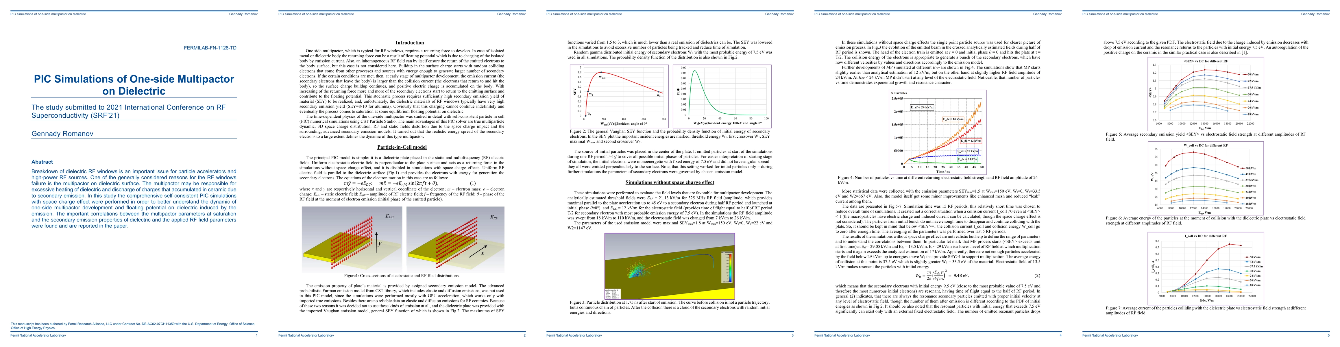 Thumbnail for PIC Simulations of One-side Multipactor on Dielectric
