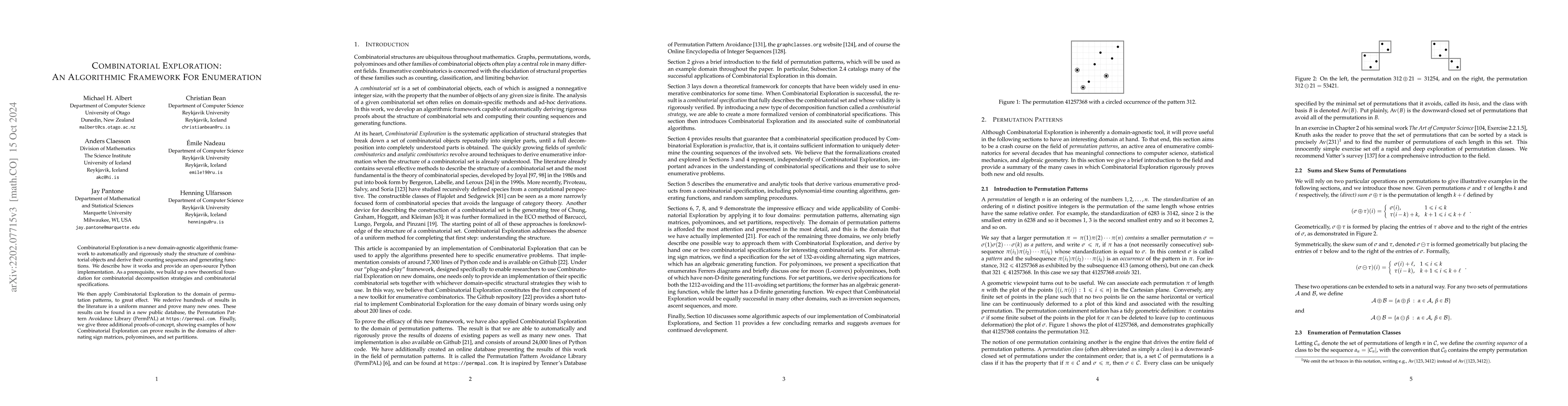 Thumbnail for Combinatorial Exploration: An algorithmic framework for enumeration