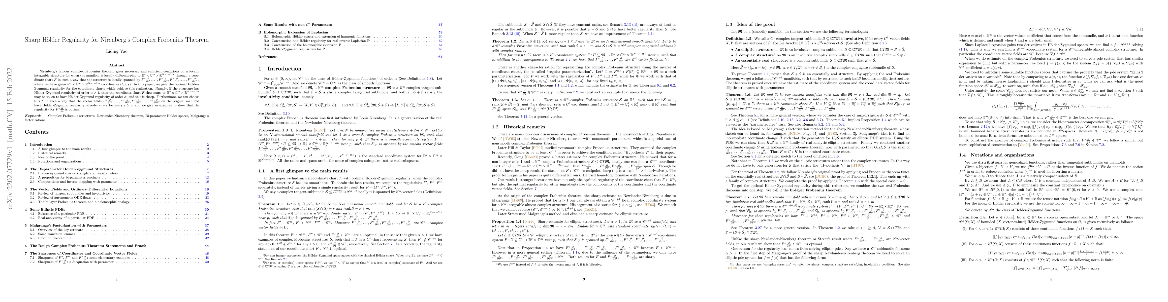Thumbnail for Sharp H\"older Regularity for Nirenberg's Complex Frobenius Theorem