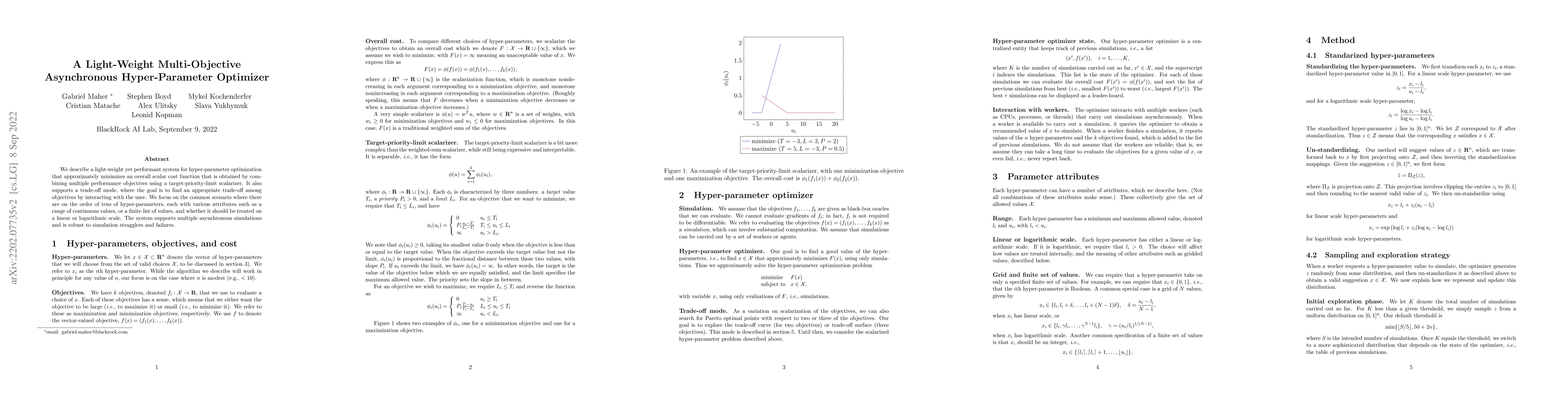Thumbnail for A Light-Weight Multi-Objective Asynchronous Hyper-Parameter Optimizer