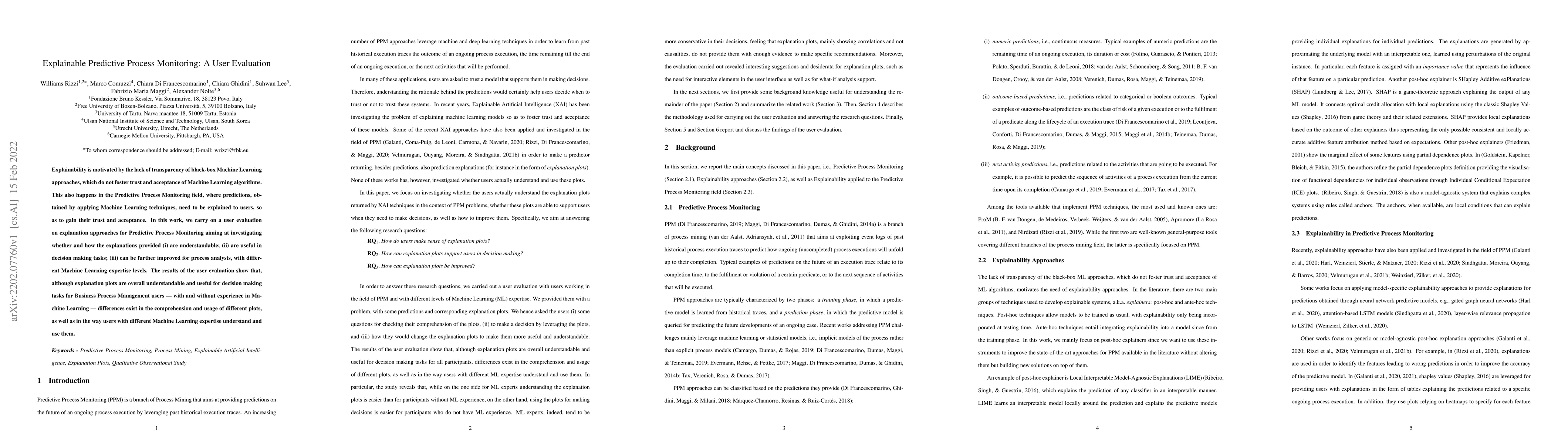 Thumbnail for Explainable Predictive Process Monitoring: A User Evaluation