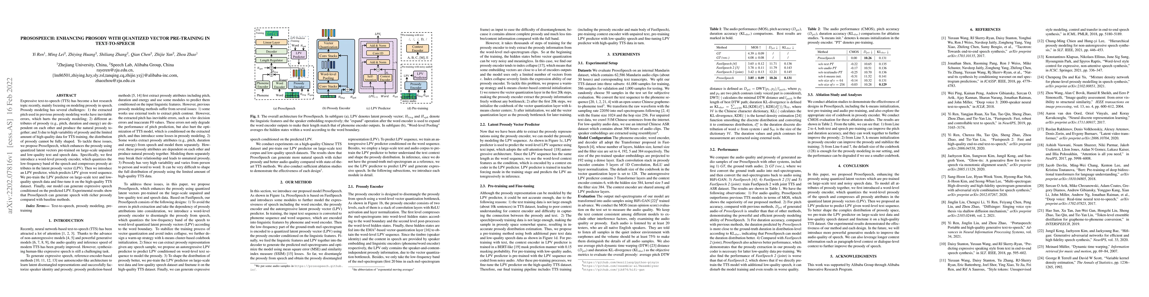 Thumbnail for ProsoSpeech: Enhancing Prosody With Quantized Vector Pre-training in
  Text-to-Speech