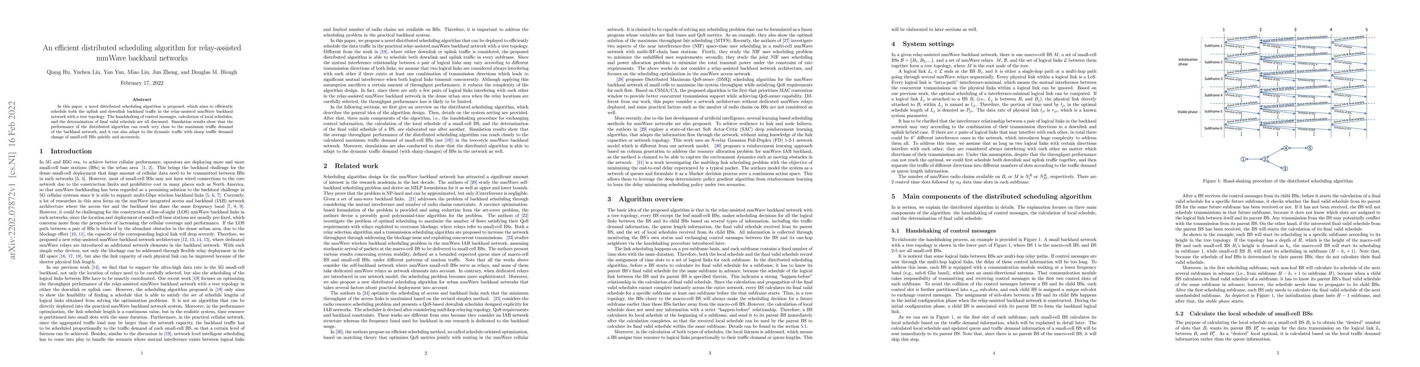 Thumbnail for An efficient distributed scheduling algorithm for relay-assisted mmWave
  backhaul networks