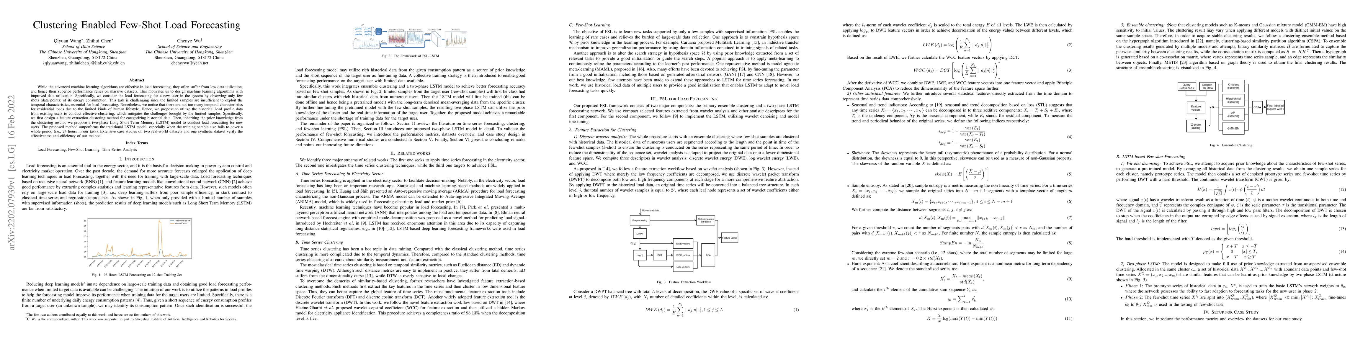 Thumbnail for Clustering Enabled Few-Shot Load Forecasting