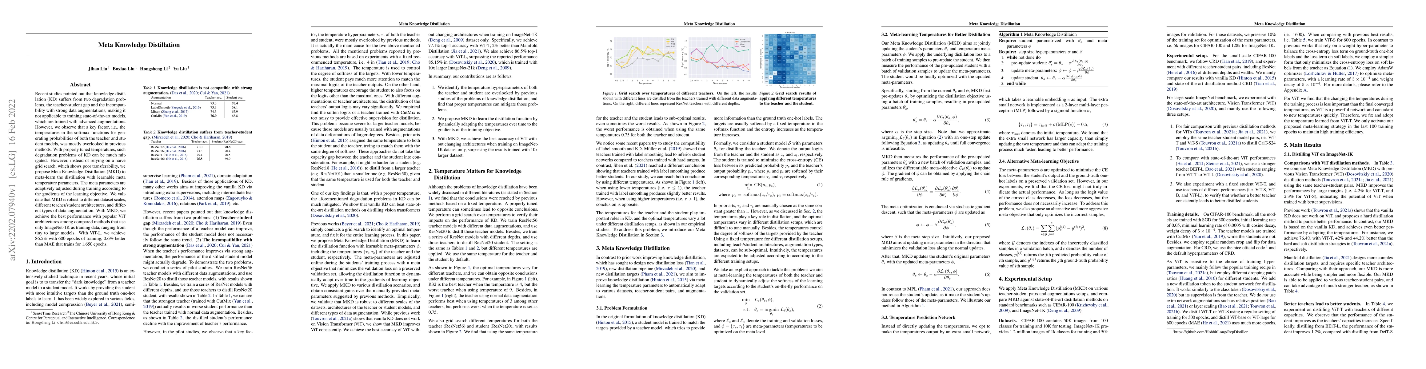 Thumbnail for Meta Knowledge Distillation