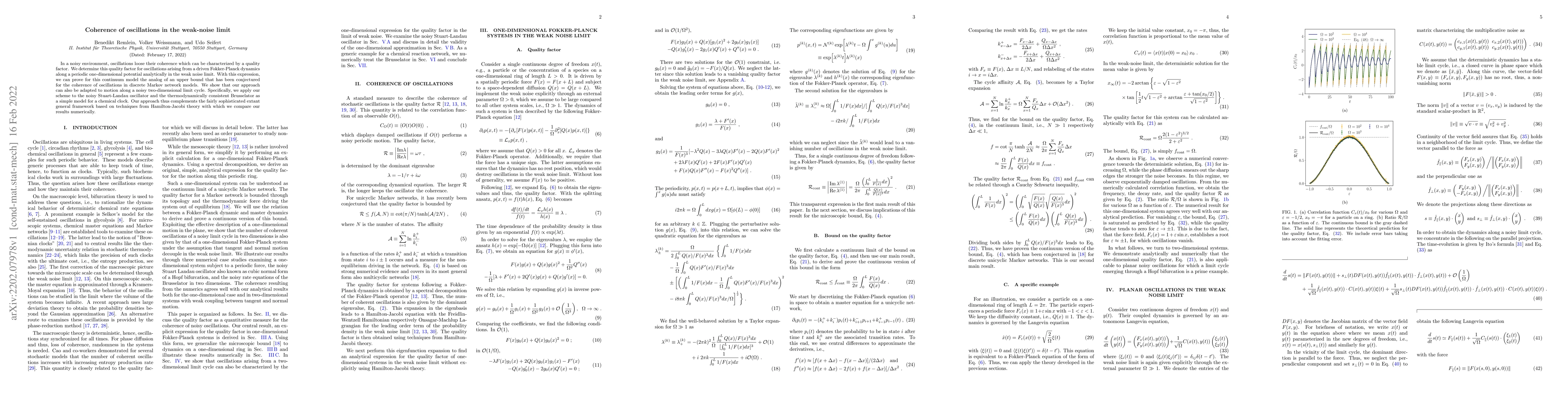 Thumbnail for Coherence of oscillations in the weak-noise limit