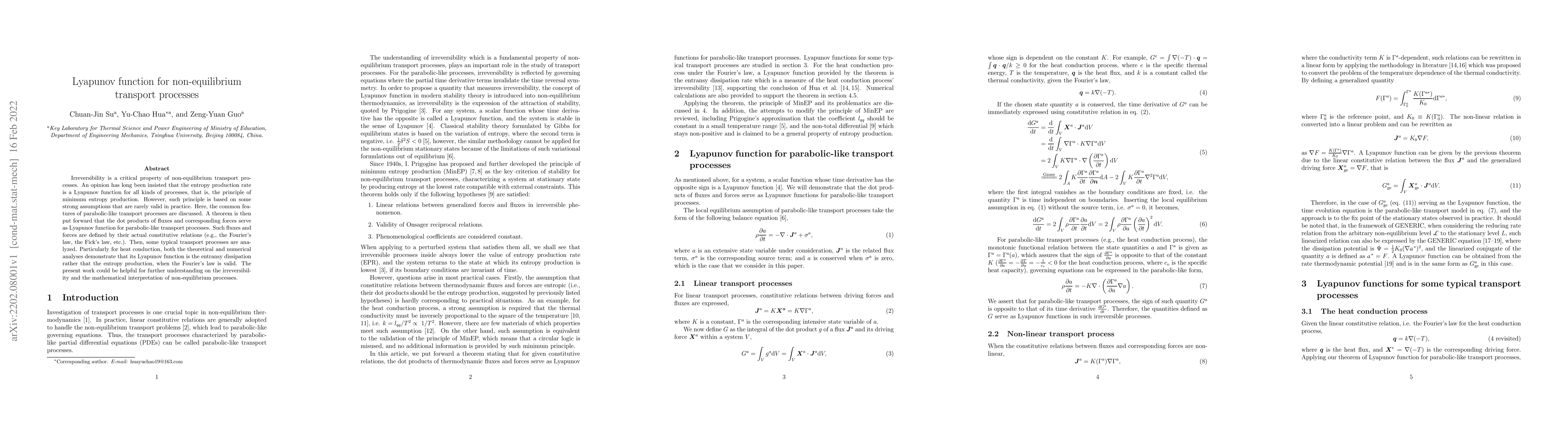 Thumbnail for Lyapunov function for non-equilibrium transport processes