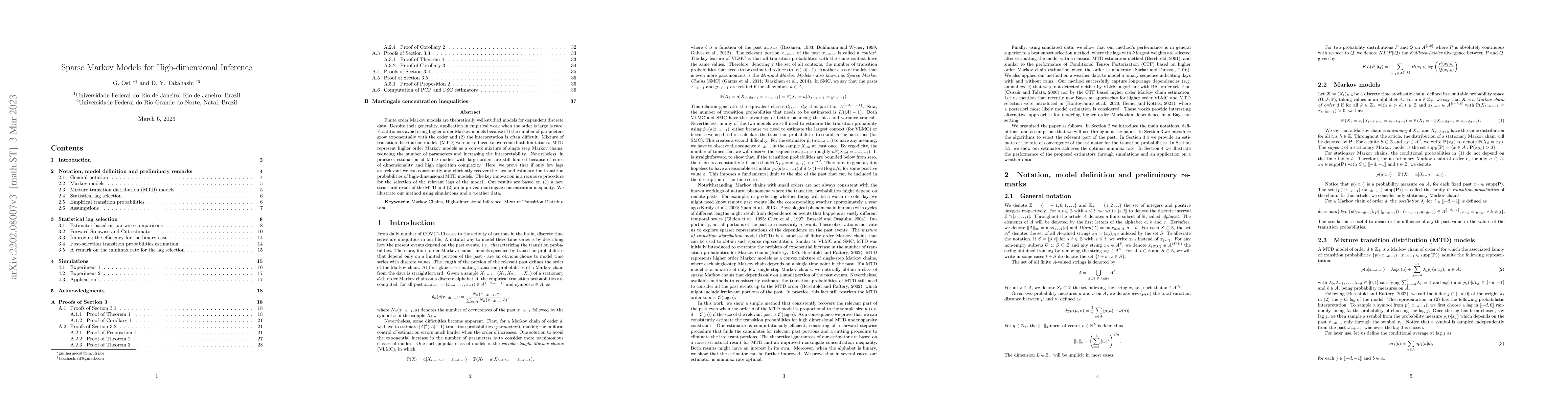 Thumbnail for Sparse Markov Models for High-dimensional Inference