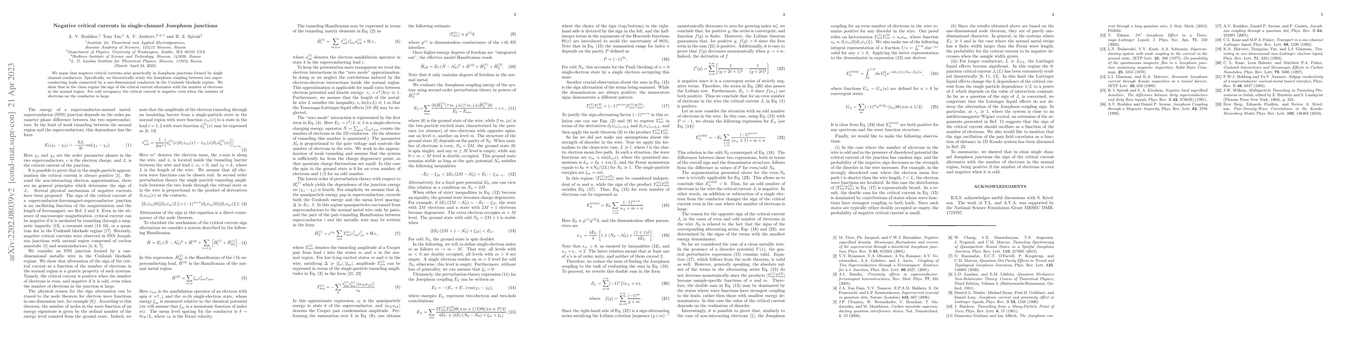 Thumbnail for Negative critical currents in single-channel Josephson junctions