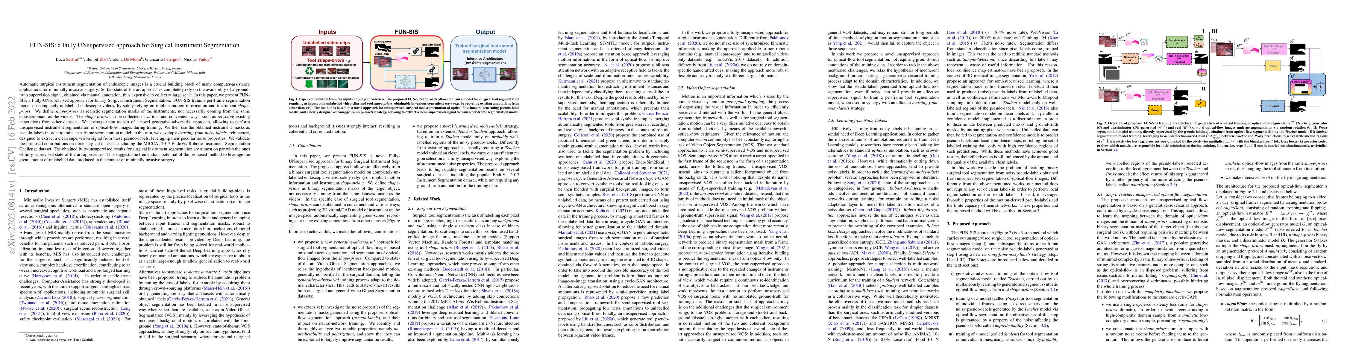 Thumbnail for FUN-SIS: a Fully UNsupervised approach for Surgical Instrument
  Segmentation