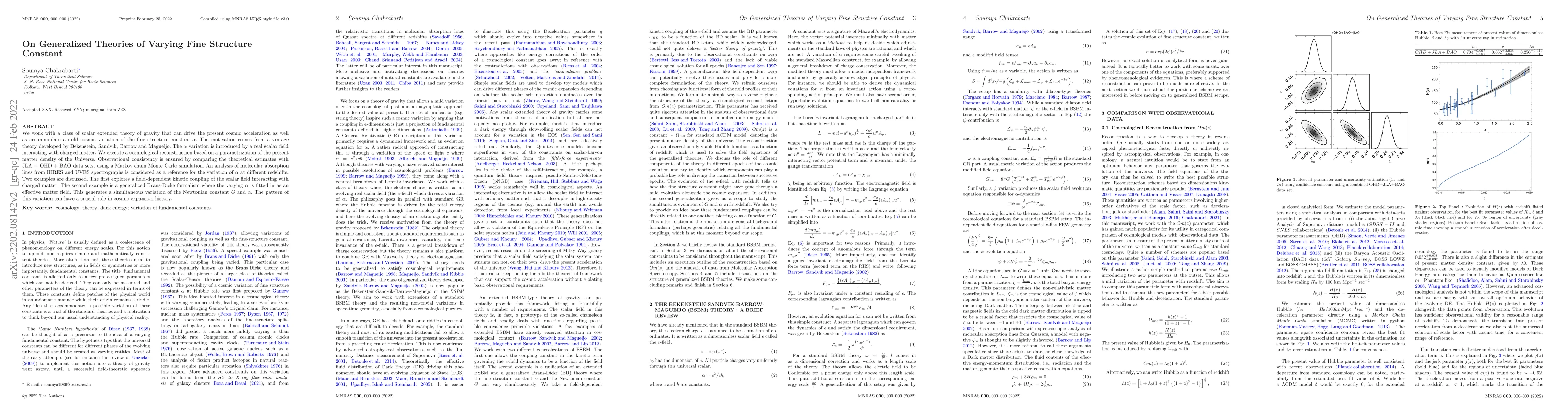 Thumbnail for On Generalized Theories of Varying Fine Structure Constant