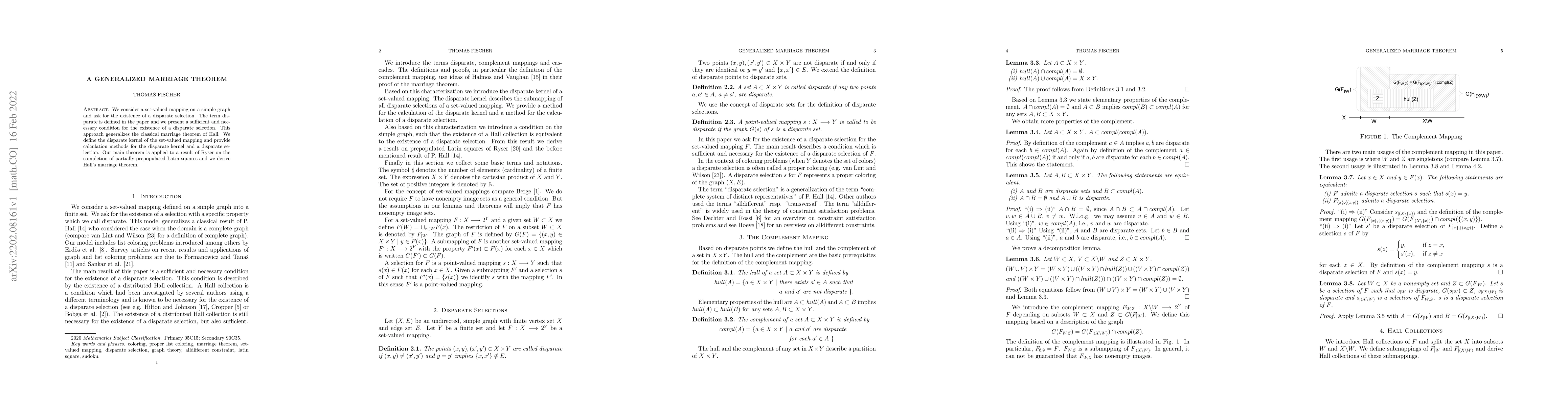 Thumbnail for A generalized marriage theorem