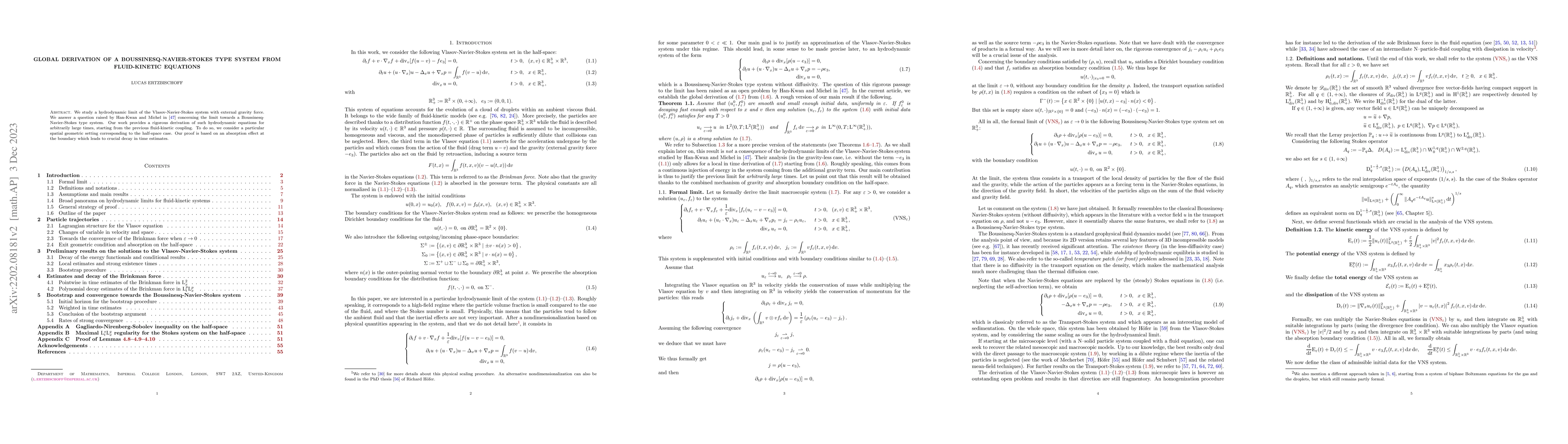 Thumbnail for Global derivation of a Boussinesq-Navier-Stokes type system from
  fluid-kinetic equations