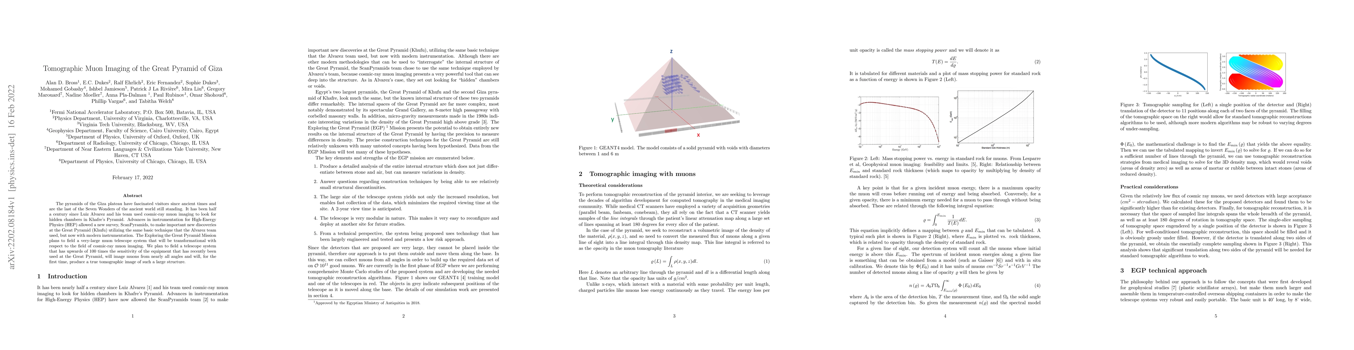 Thumbnail for Tomographic Muon Imaging of the Great Pyramid of Giza