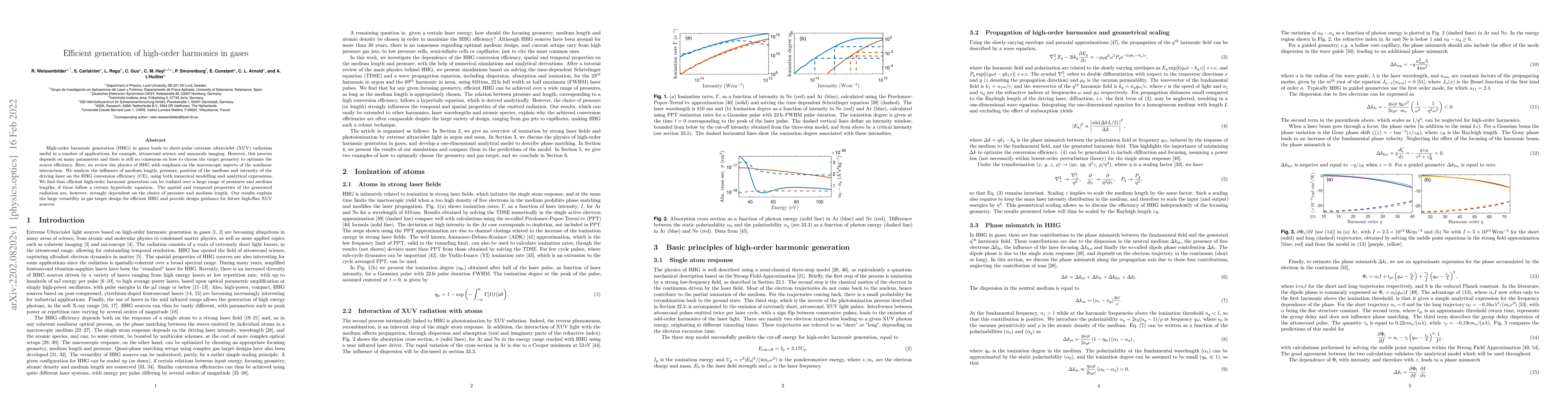 Thumbnail for Efficient generation of high-order harmonics in gases