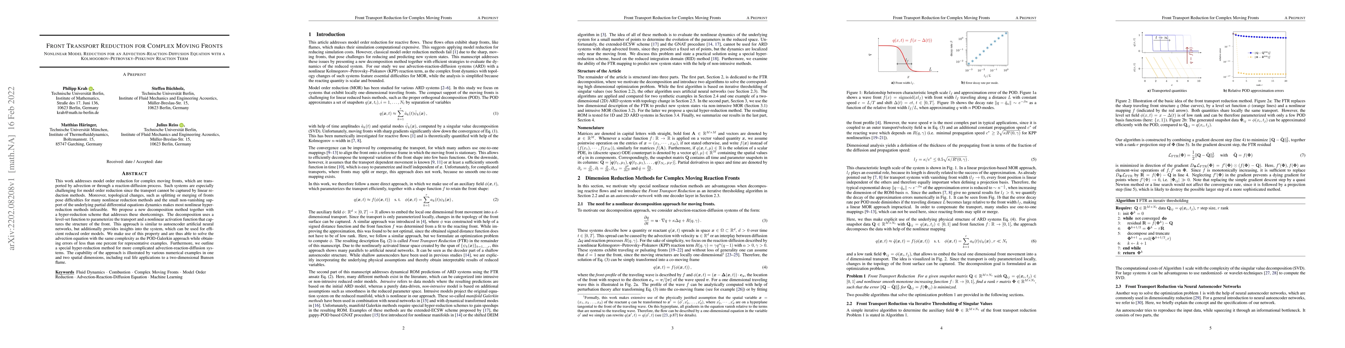 Thumbnail for Front Transport Reduction for Complex Moving Fronts