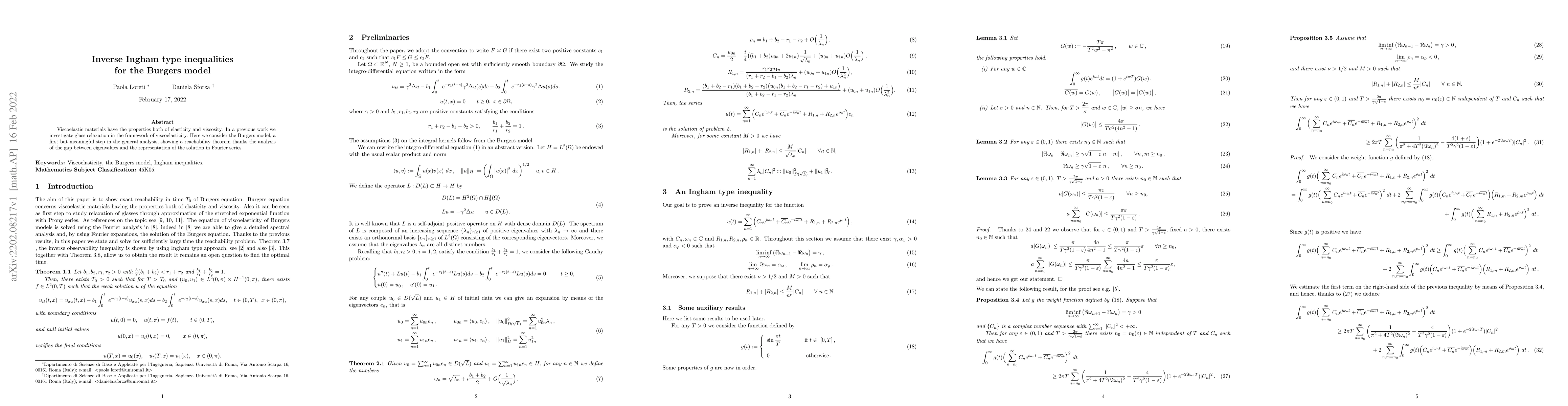 Thumbnail for Inverse Ingham type inequalities for the Burgers model