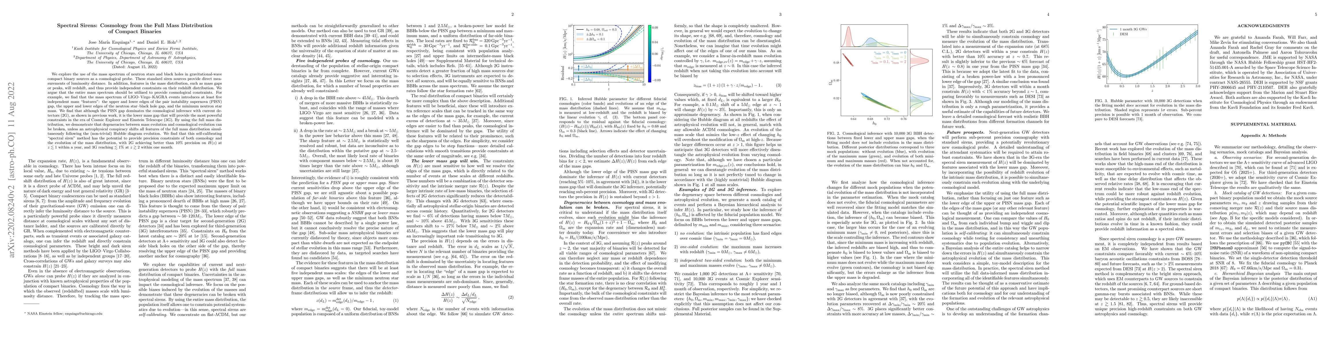 Thumbnail for Spectral sirens: cosmology from the full mass distribution of compact
  binaries