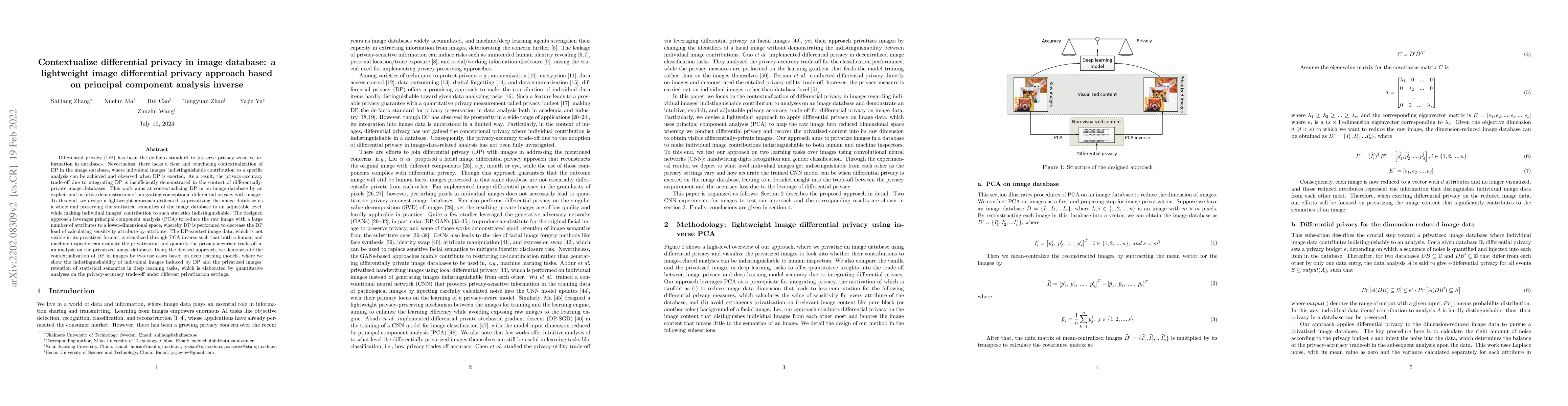 Thumbnail for Contextualize differential privacy in image database: a lightweight
  image differential privacy approach based on principle component analysis
  inverse