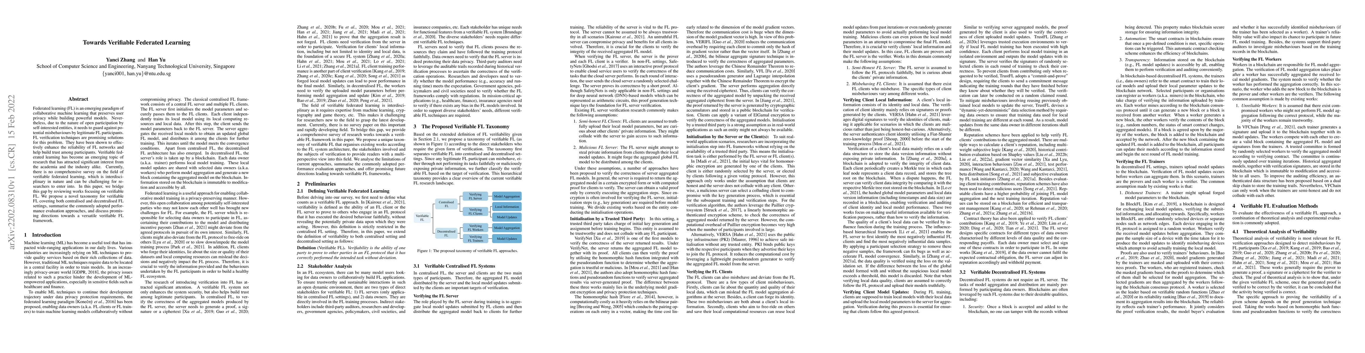 Thumbnail for Towards Verifiable Federated Learning