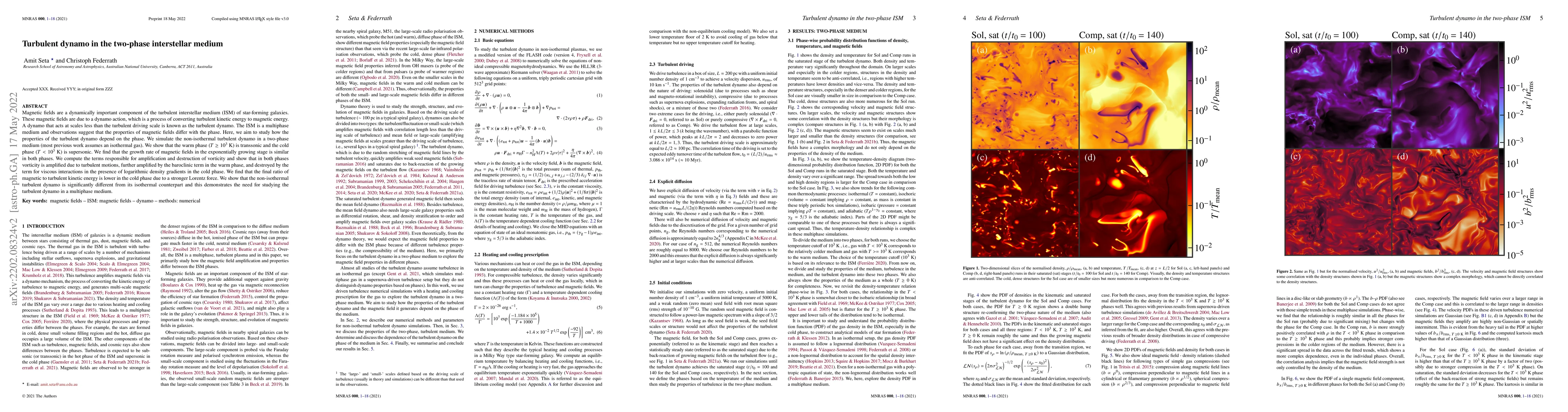 Thumbnail for Turbulent dynamo in the two-phase interstellar medium