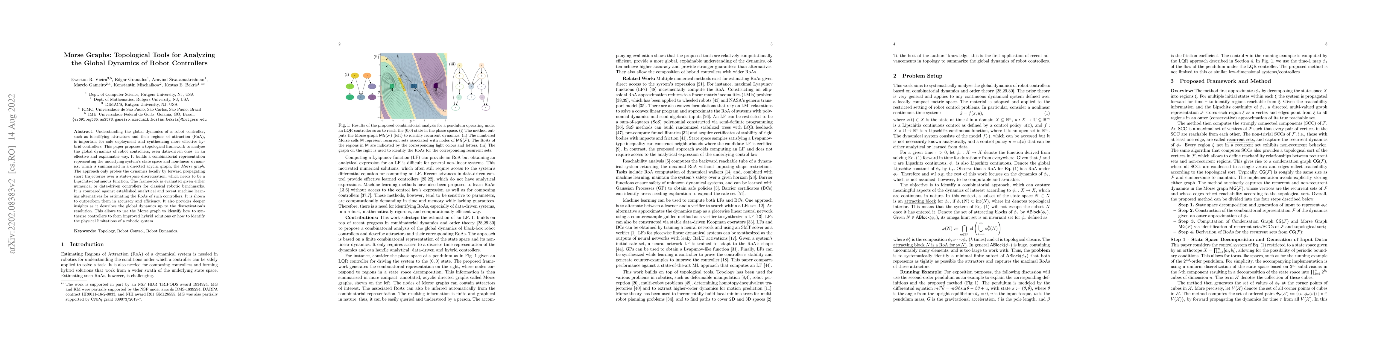 Thumbnail for Morse Graphs: Topological Tools for Analyzing the Global Dynamics of
  Robot Controllers