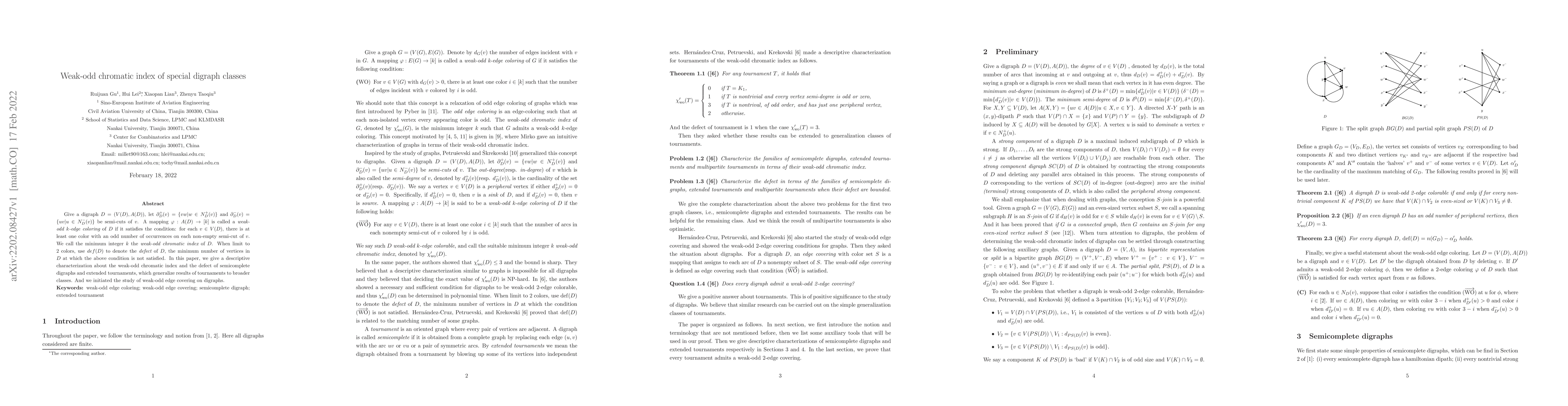Thumbnail for Weak-odd chromatic index of special digraph classes