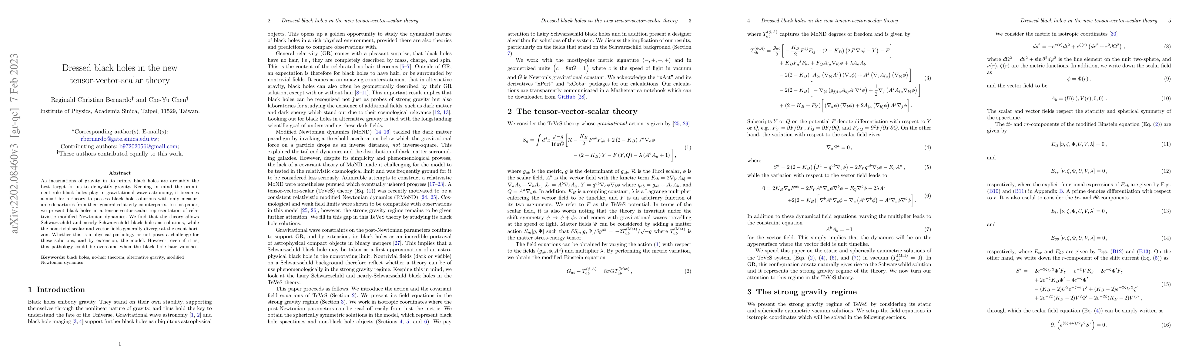 Thumbnail for Dressed black holes in the new tensor-vector-scalar theory