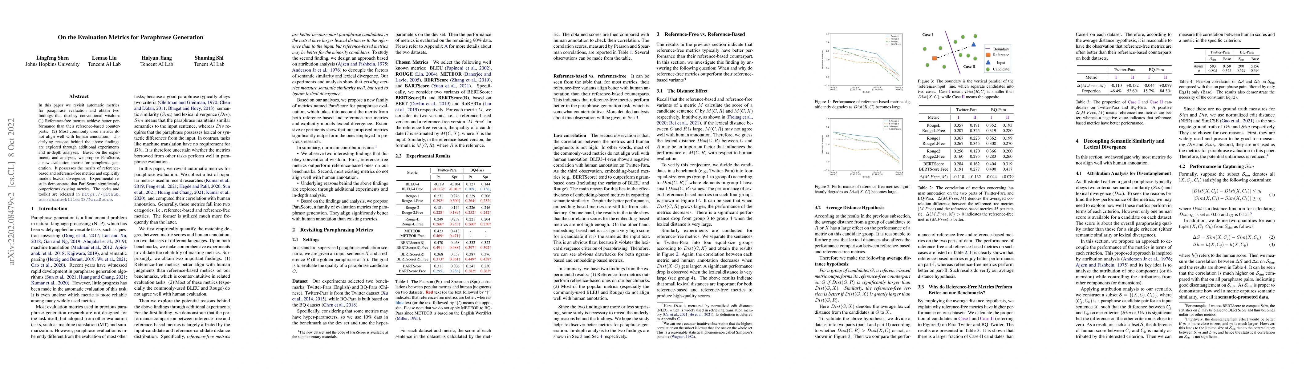 Thumbnail for On the Evaluation Metrics for Paraphrase Generation