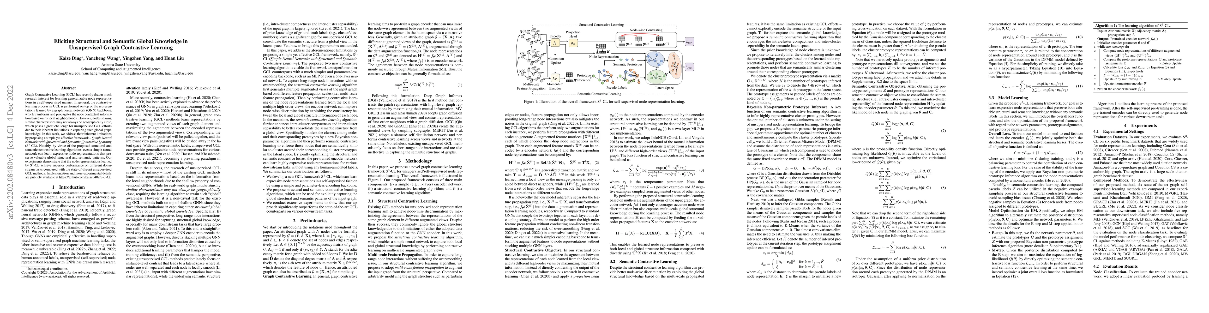 Thumbnail for Eliciting Structural and Semantic Global Knowledge in Unsupervised Graph
  Contrastive Learning