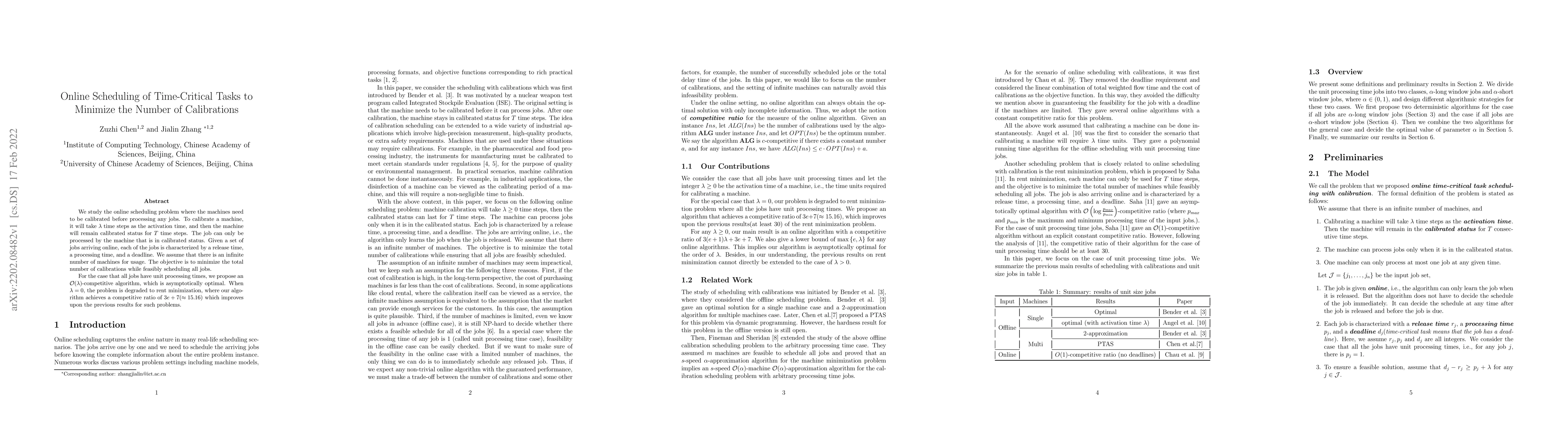 Thumbnail for Online Scheduling of Time-Critical Tasks to Minimize the Number of
  Calibrations
