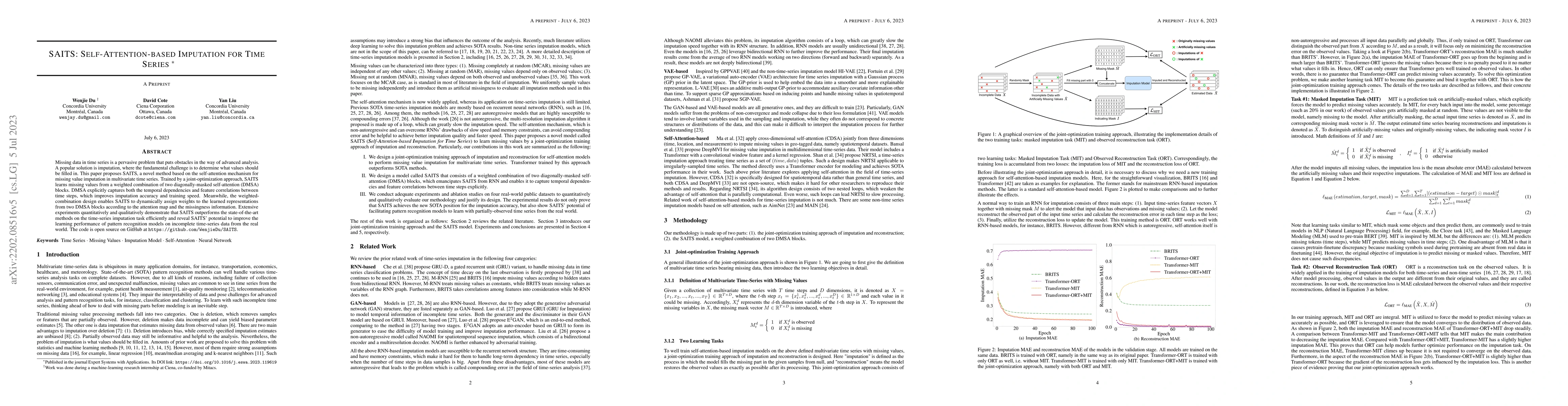 Thumbnail for SAITS: Self-Attention-based Imputation for Time Series