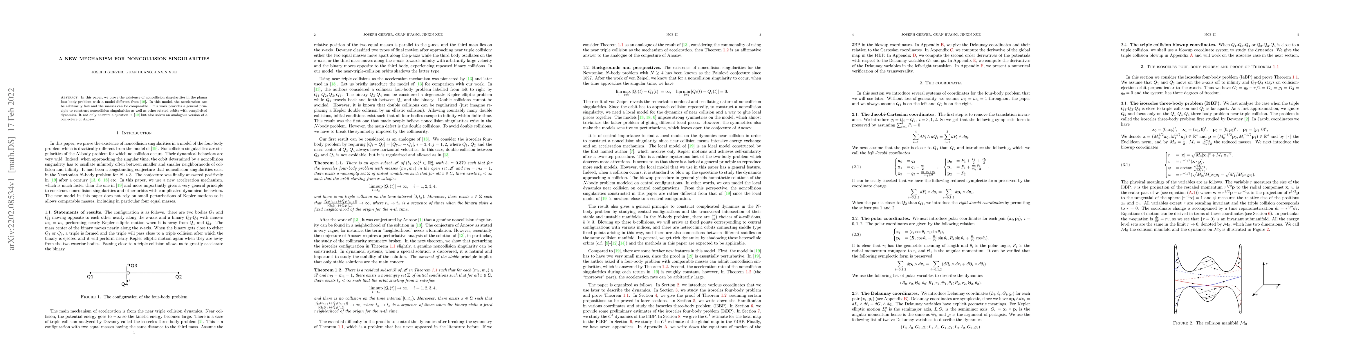 Thumbnail for A New Mechanism for Noncollision Singularities
