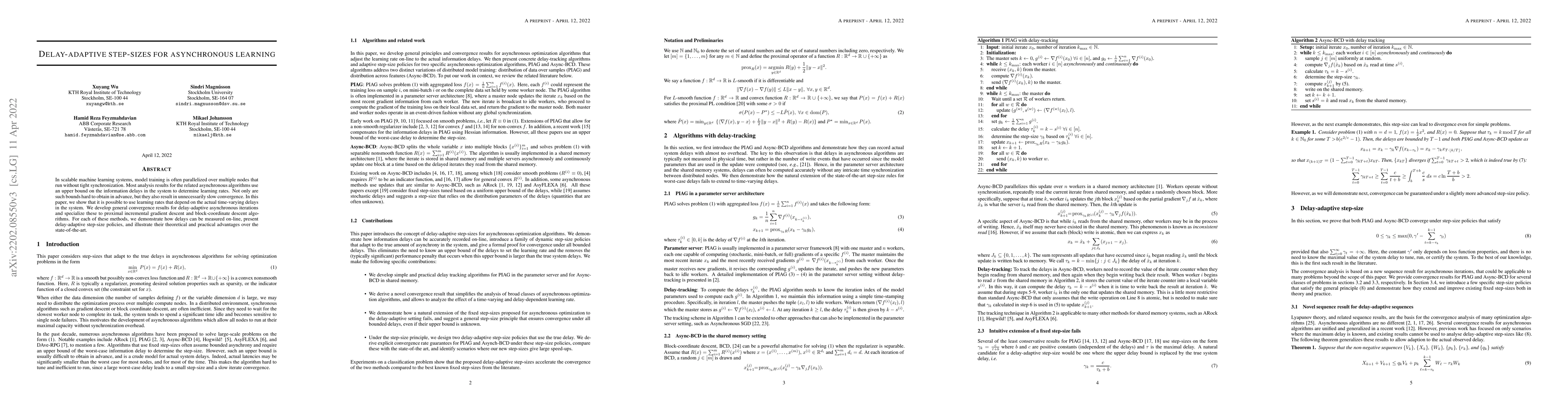 Thumbnail for Delay-adaptive step-sizes for asynchronous learning