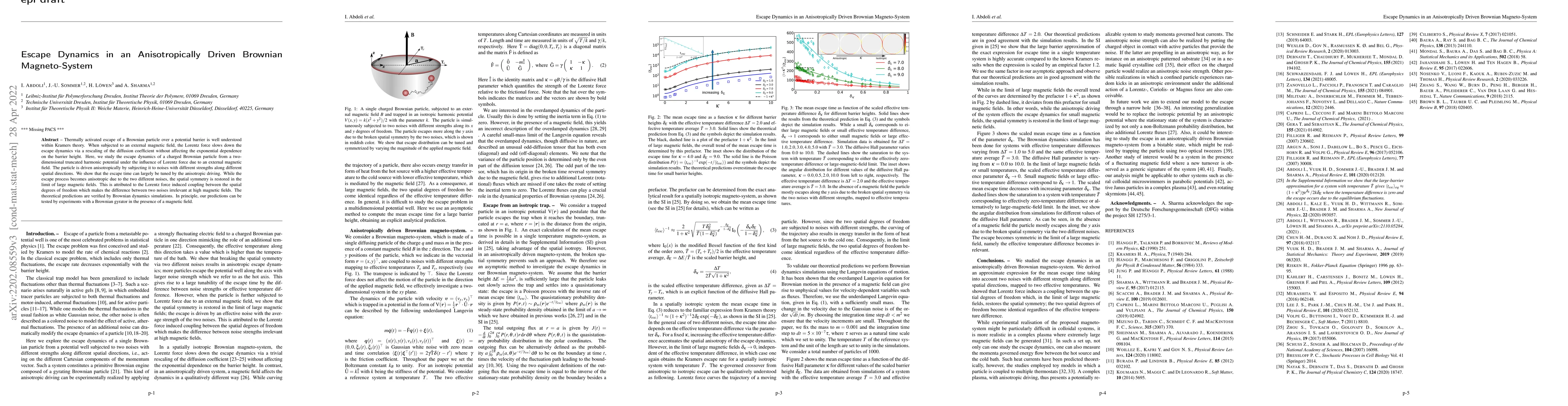 Thumbnail for Escape Dynamics in an Anisotropically Driven Brownian Magneto-System
