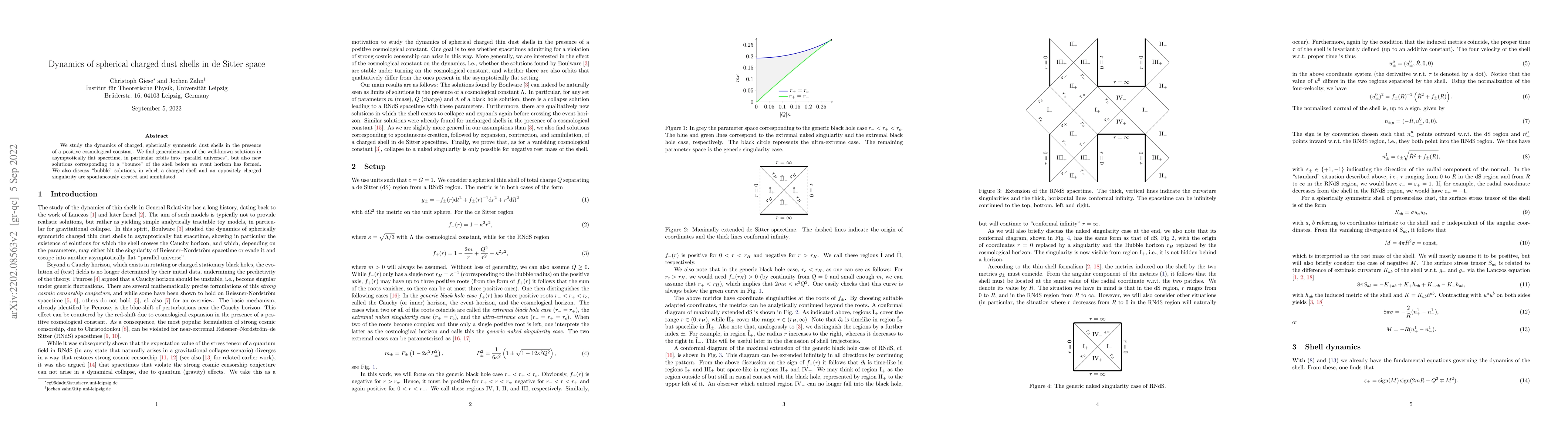 Thumbnail for Dynamics of spherical charged dust shells in de Sitter space