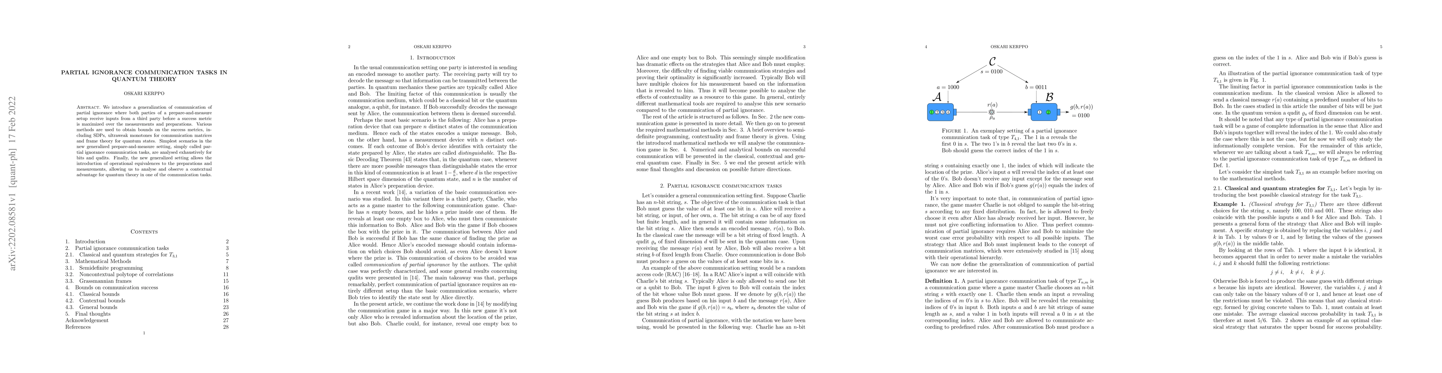 Thumbnail for Partial ignorance communication tasks in quantum theory