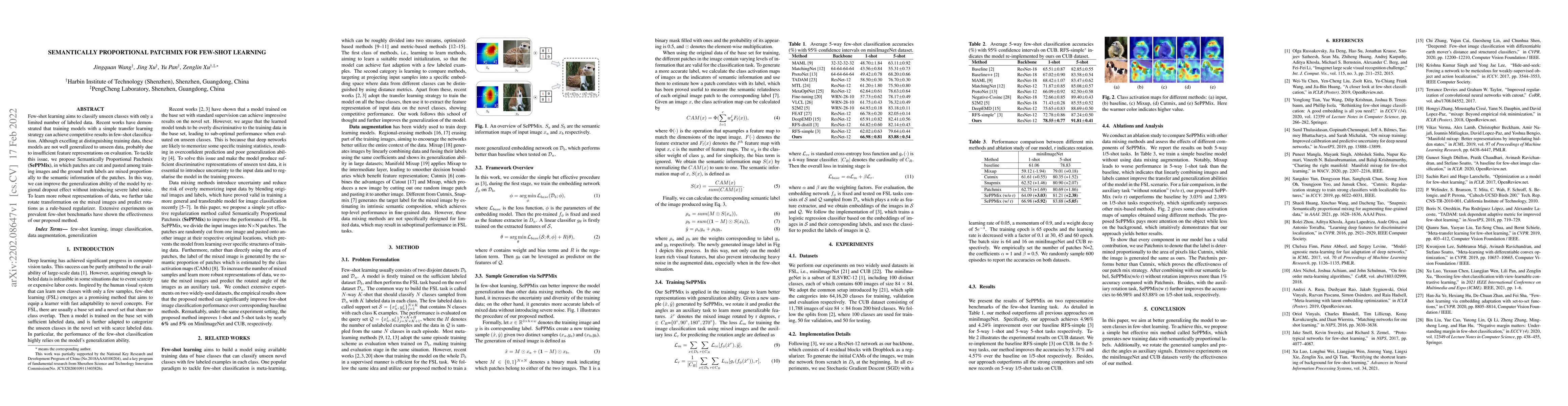 Thumbnail for Semantically Proportional Patchmix for Few-Shot Learning