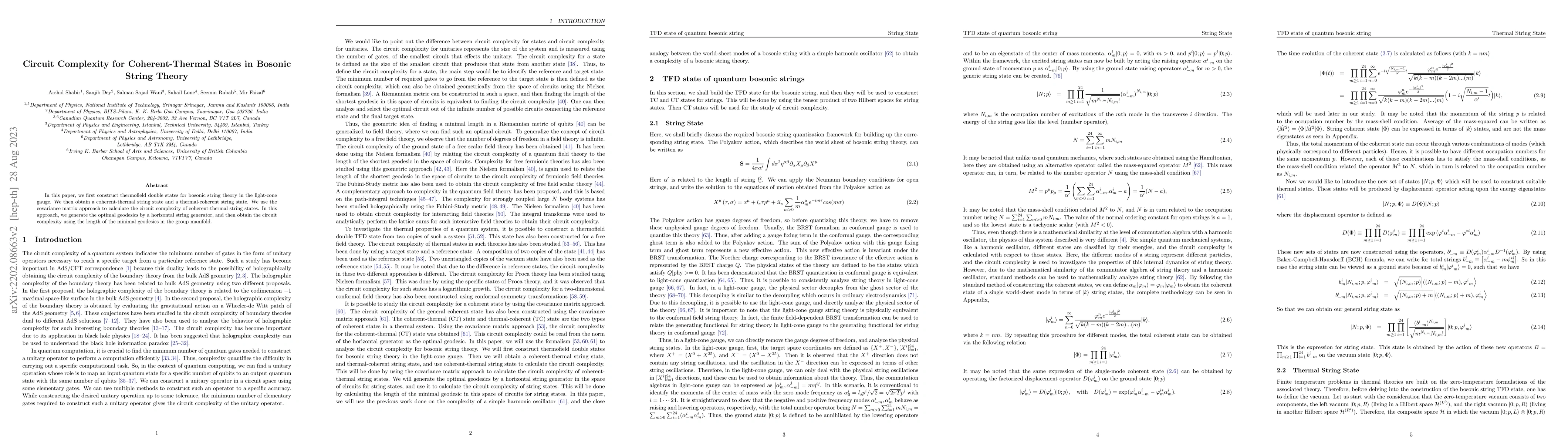Thumbnail for Circuit Complexity for Coherent-Thermal States in Bosonic String Theory