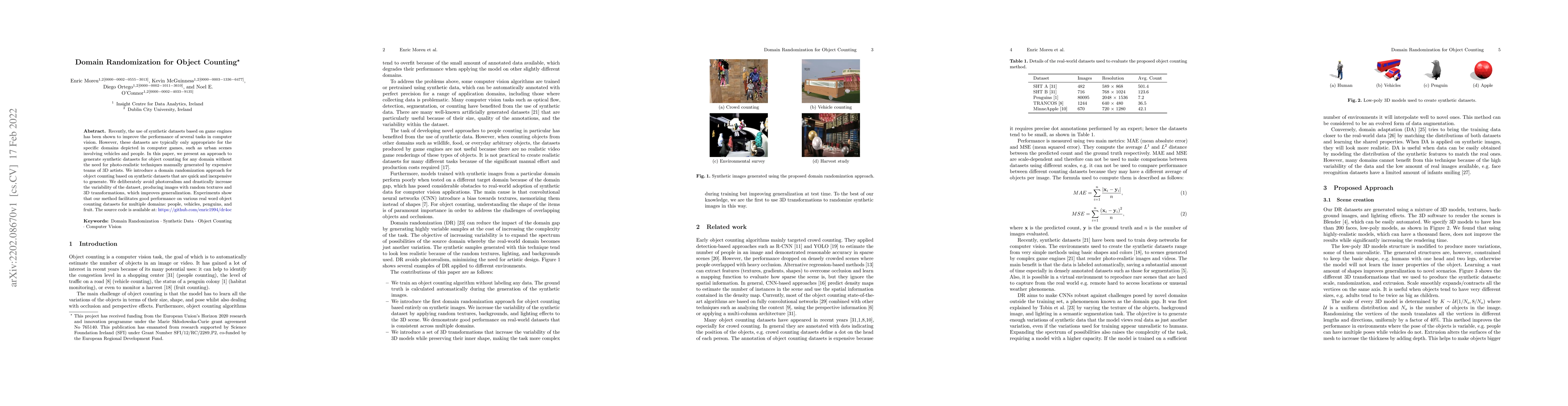 Thumbnail for Domain Randomization for Object Counting