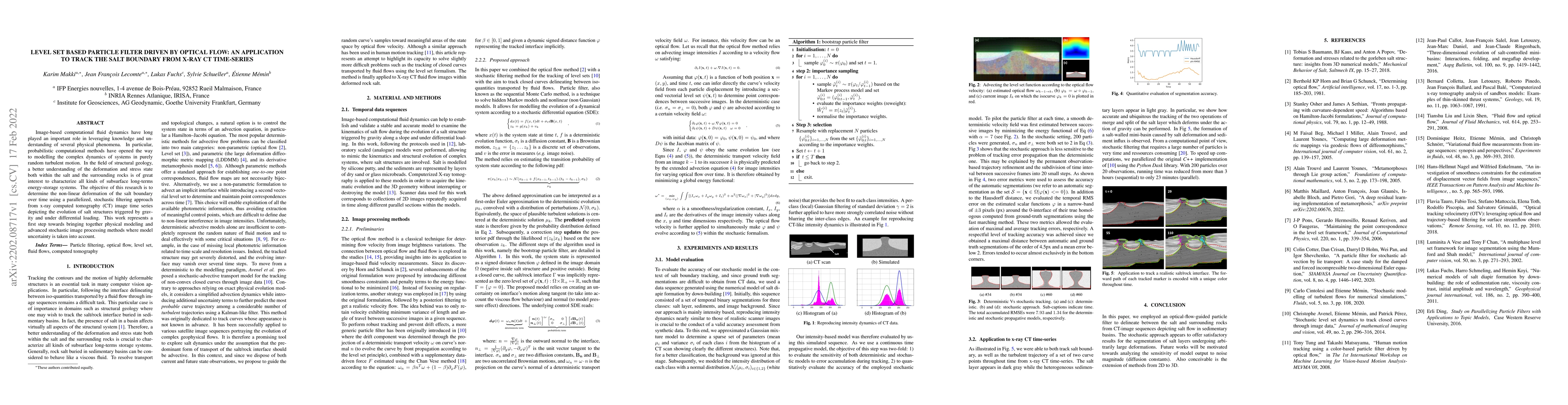 Thumbnail for Level set based particle filter driven by optical flow: an application
  to track the salt boundary from X-ray CT time-series