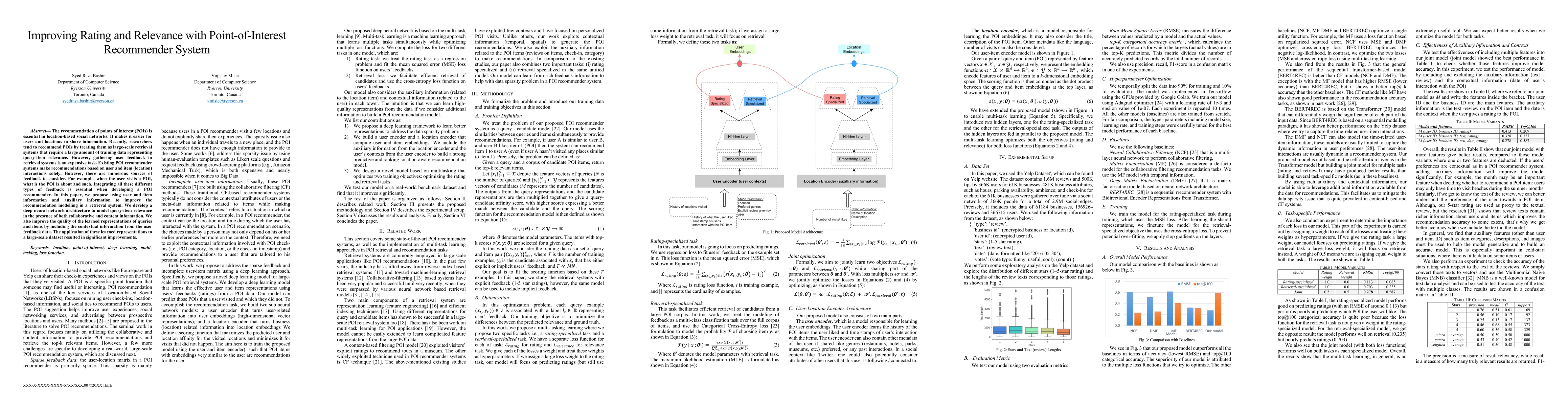 Thumbnail for Improving Rating and Relevance with Point-of-Interest Recommender System