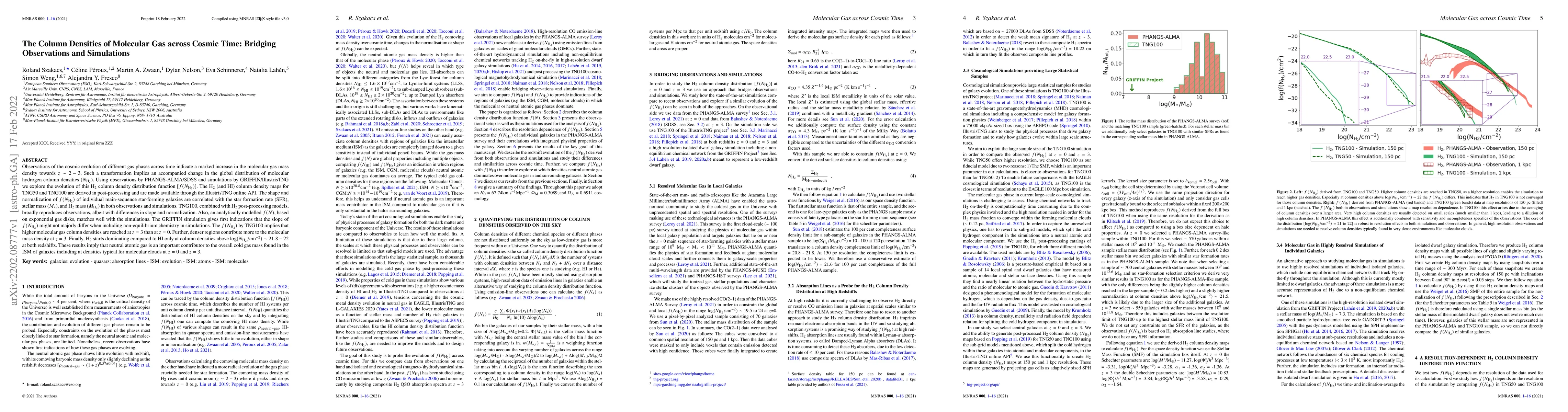 Thumbnail for The Column Densities of Molecular Gas across Cosmic Time: Bridging
  Observations and Simulations