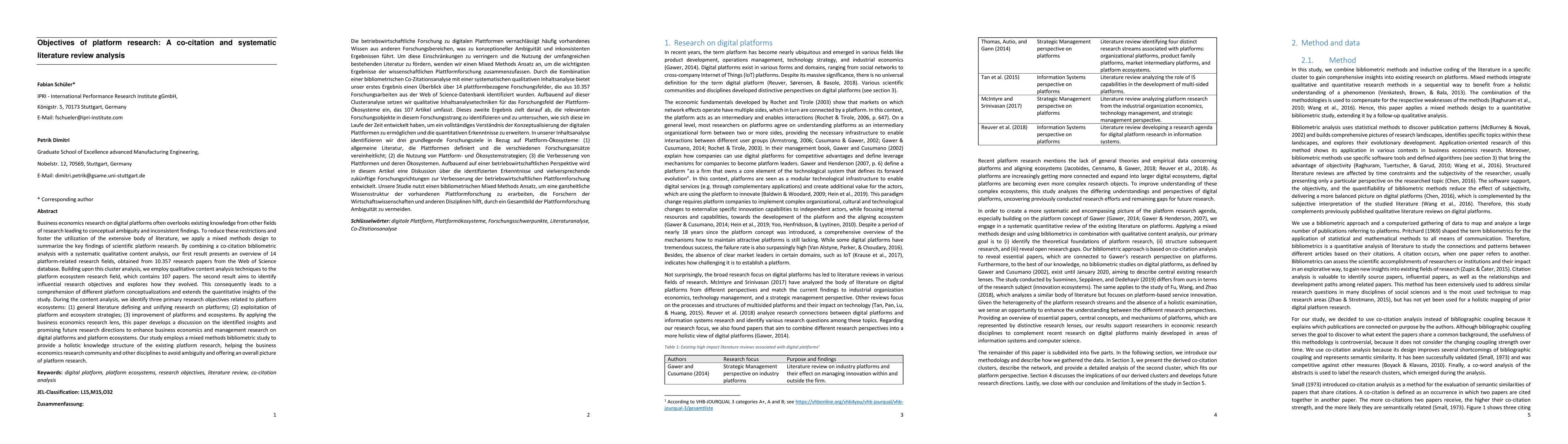 Thumbnail for Objectives of platform research: A co-citation and systematic literature
  review analysis