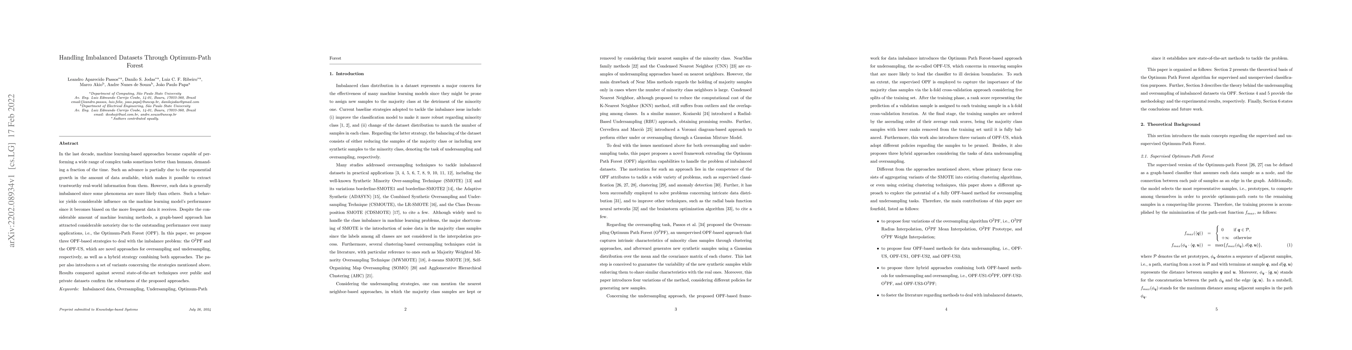 Thumbnail for Handling Imbalanced Datasets Through Optimum-Path Forest