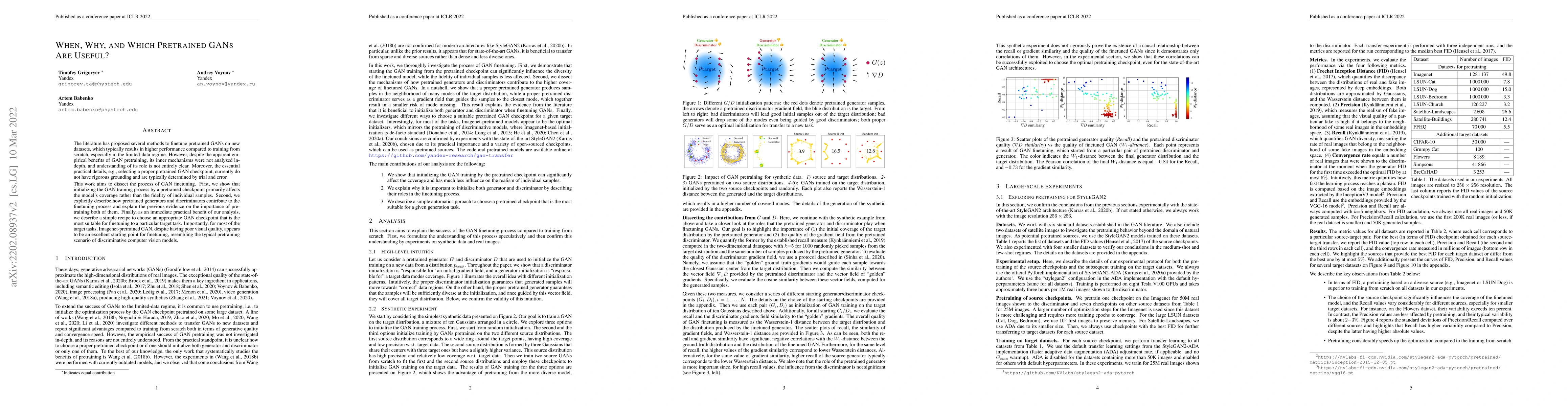 Thumbnail for When, Why, and Which Pretrained GANs Are Useful?