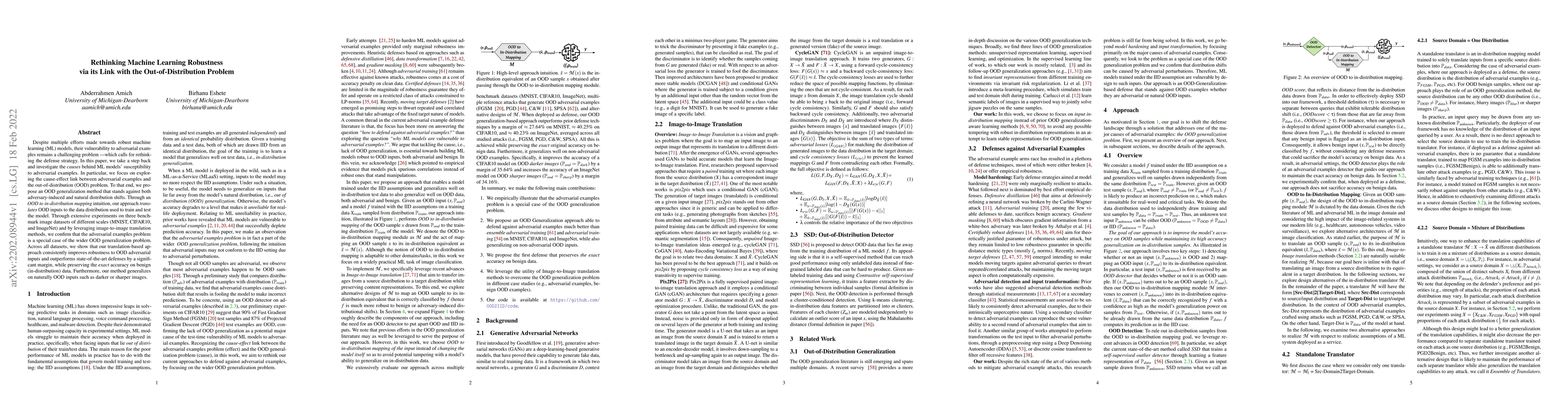 Thumbnail for Rethinking Machine Learning Robustness via its Link with the
  Out-of-Distribution Problem